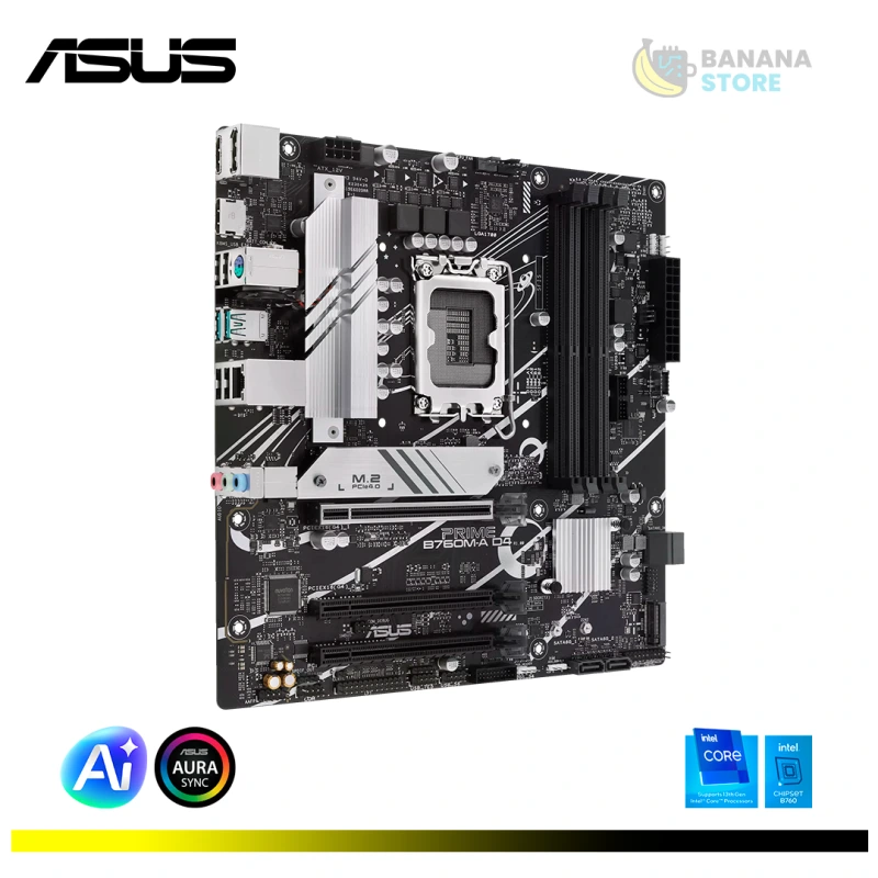 PLACA MADRE B760M-D4 ASUS PRIME DDR4 M-ATX LGA 1700