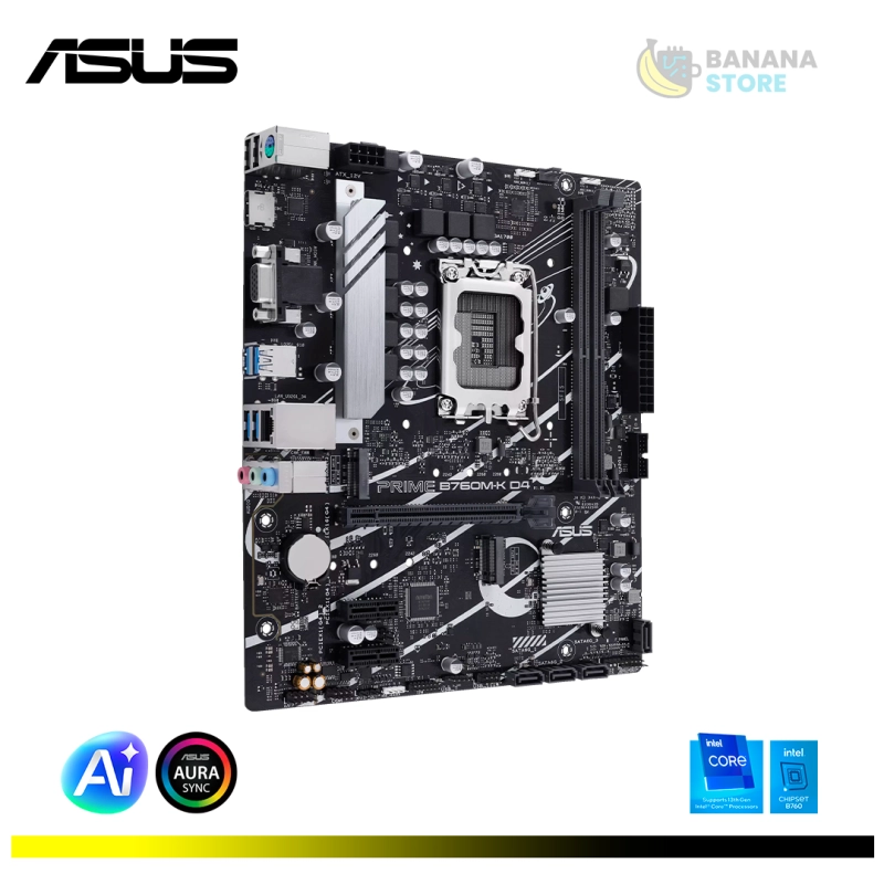 PLACA MADRE ASUS PRIME B760M-K D4 INTEL B760 LGA1700 DDR4