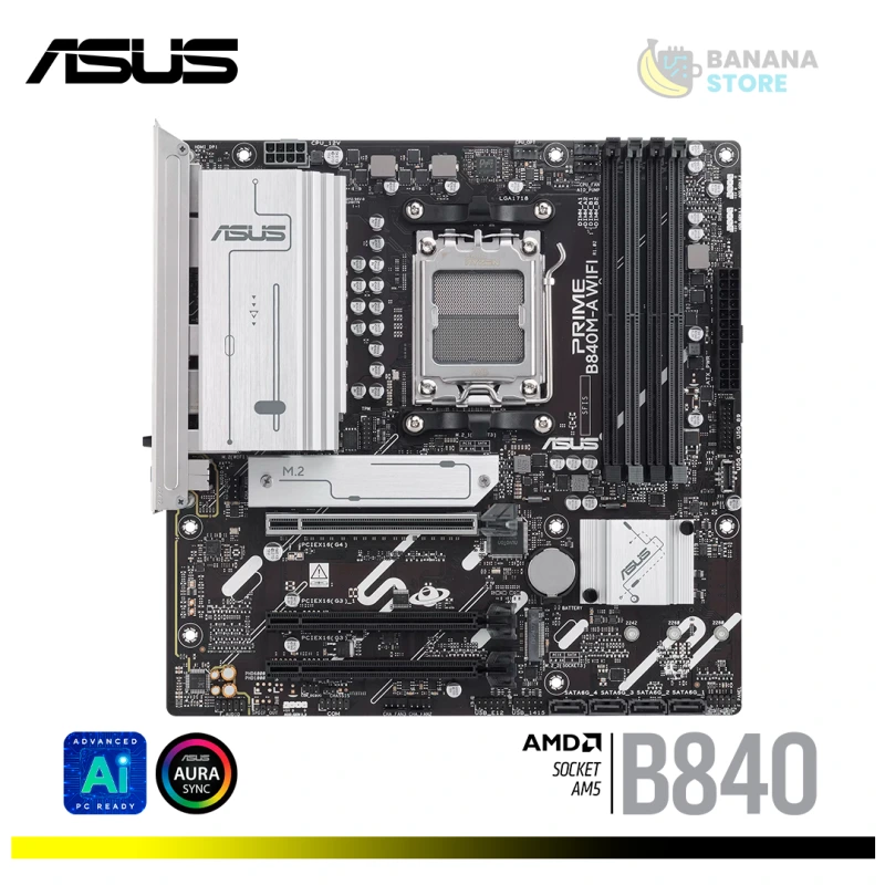 PLACA MADRE B840M-A ASUS PRIME WIFI 4 SLOT AM5 M-ATX