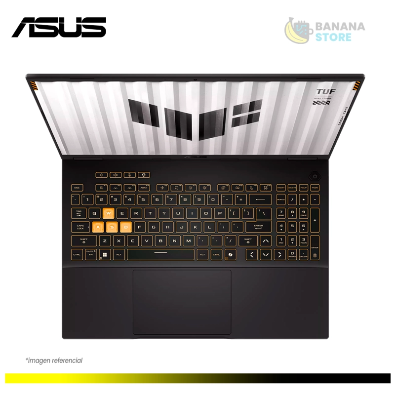 LAPTOP ASUS TUF F16 FX608JMR GAMING CORE™ I7-14650HX 1TB SSD 32GB 16" (1920X1200) 165HZ IPS WIN11 NVIDIA® RTX 5060 8192MB JAEGAR GRAY BACKLIT KEYBOARD