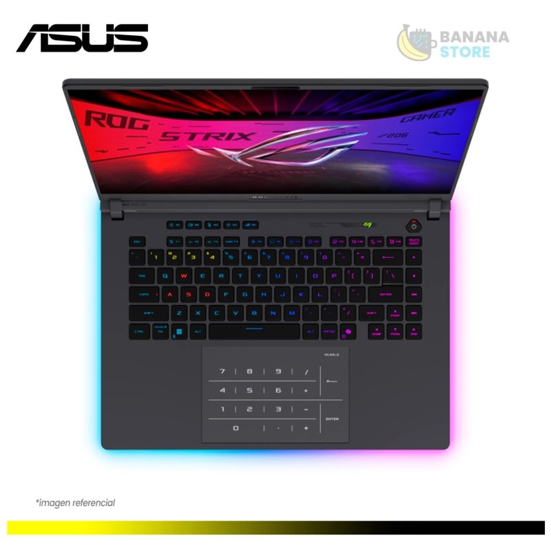 LAPTOP ASUS ROG STRIX G16 G615JMR-AS74 GAMING CORE™ I7-14650HX 1TB SSD 16GB 16" (1920X1200) 165HZ WIN11 NVIDIA® RTX 5060 8192MB ECLIPSE GRAY