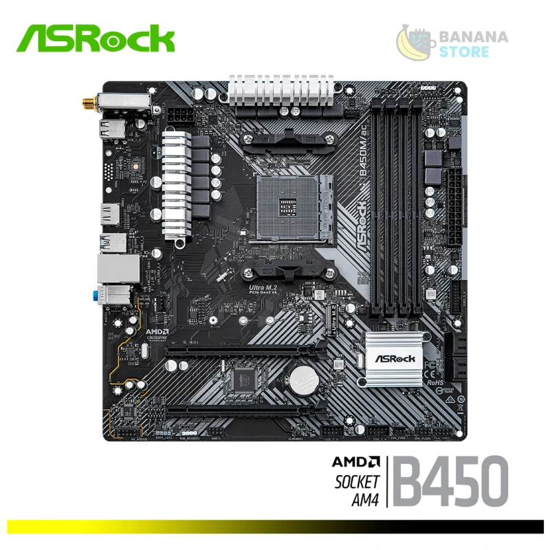 PLACA MADRE ASROCK B450M/AC R.2.0