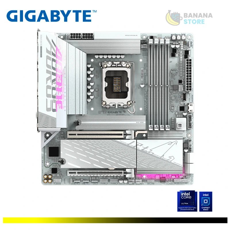 PLACA MADRE B860M GIGABYTE AORUS ELITE WIFI6E ICE