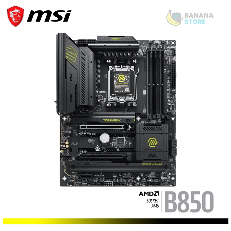 PLACA MADRE B850 MSI MAG TOMAHAWK WIFI ATX DDR5 AM5