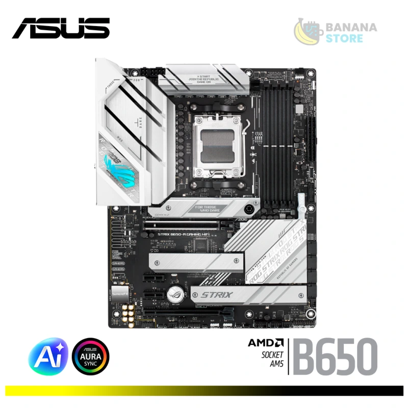 PLACA MADRE B650-A ASUS ROG STRIX GAMING WIFI ATX AMD AM5 WHITE