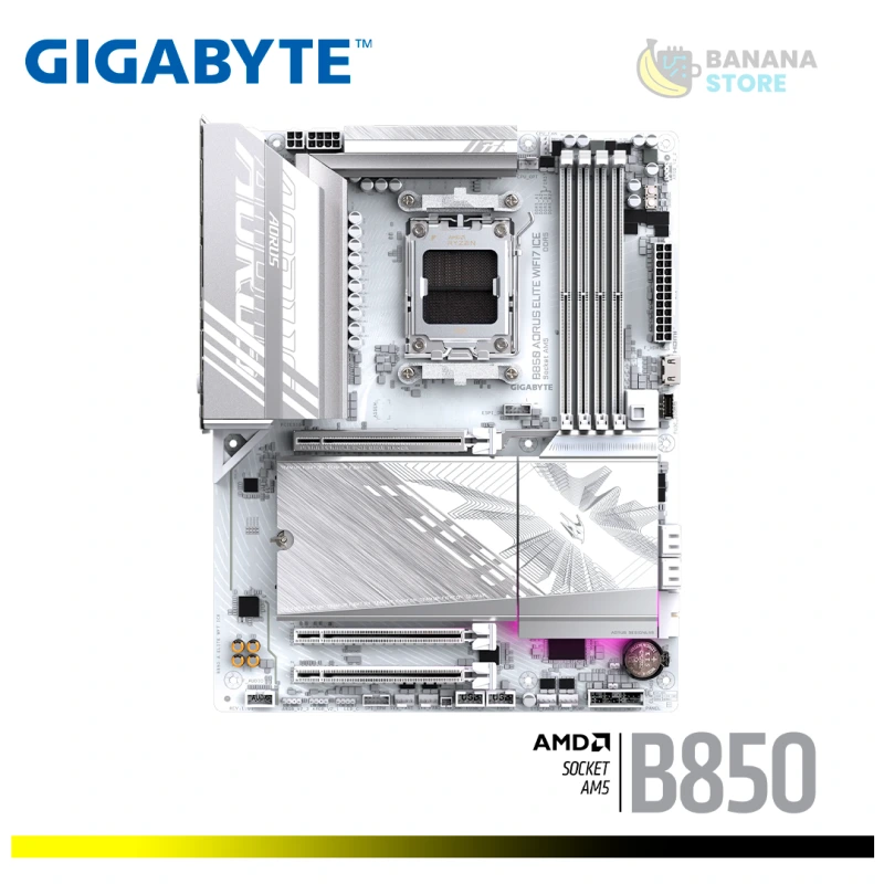 PLACA MADRE B850 GIGABYTE AORUS ELITE WIFI7 ICE AM5 ATX