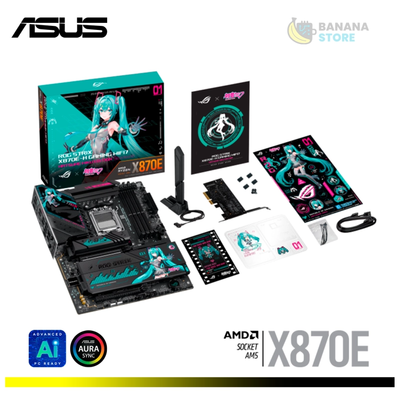 PLACA MADRE X870 ROG STRIX X870E-H GAMING WIFI 7 MIKU EDITION