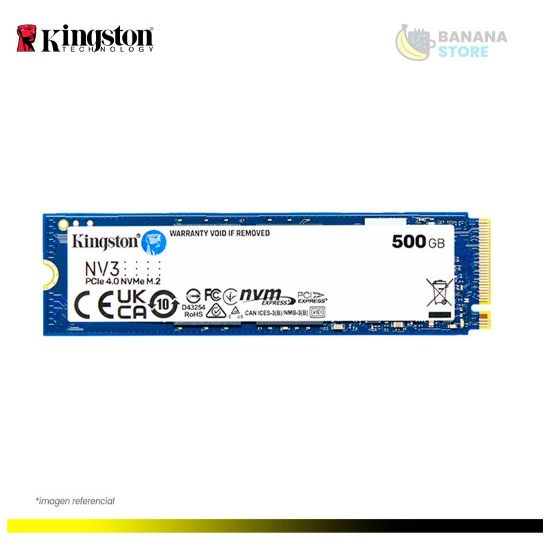 ALMACENAMIENTO SSD M.2 NVME KINGSTON 500GB NV3 6000 MB/S PCI 4.0