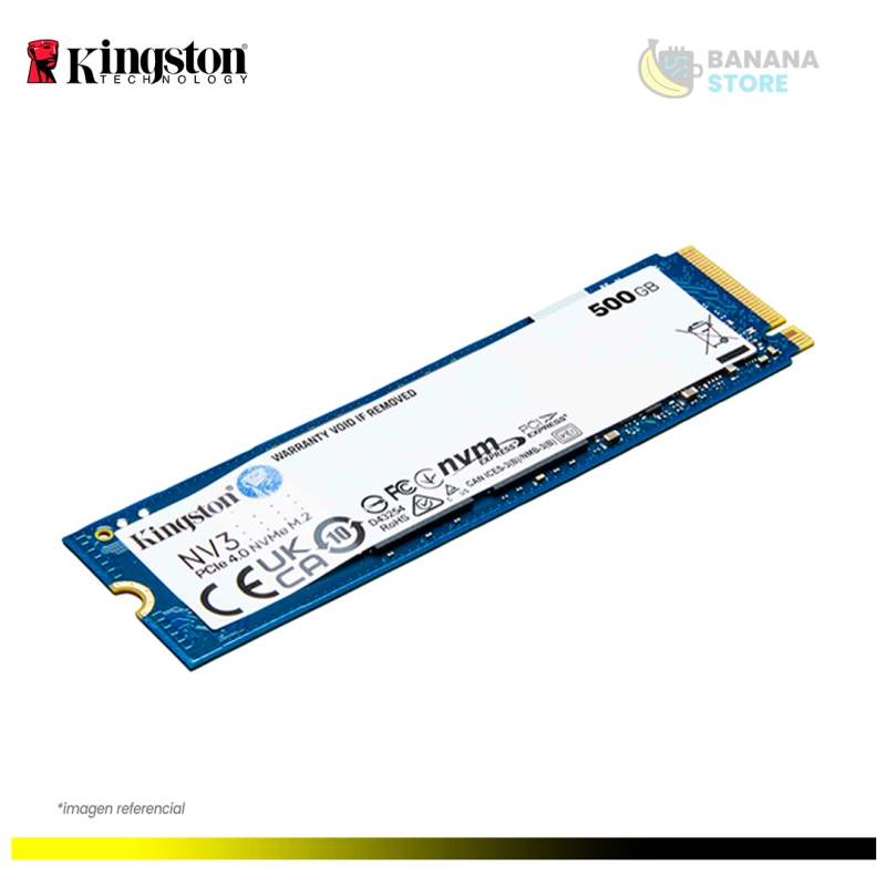ALMACENAMIENTO SSD M.2 NVME KINGSTON 500GB NV3 6000 MB/S PCI 4.0