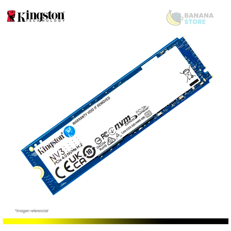 UNIDAD ESTADO SOLIDO KINGSTON 1TB 1000GB NVME M.2 NV3 6000 MB/S PCI 4.0
