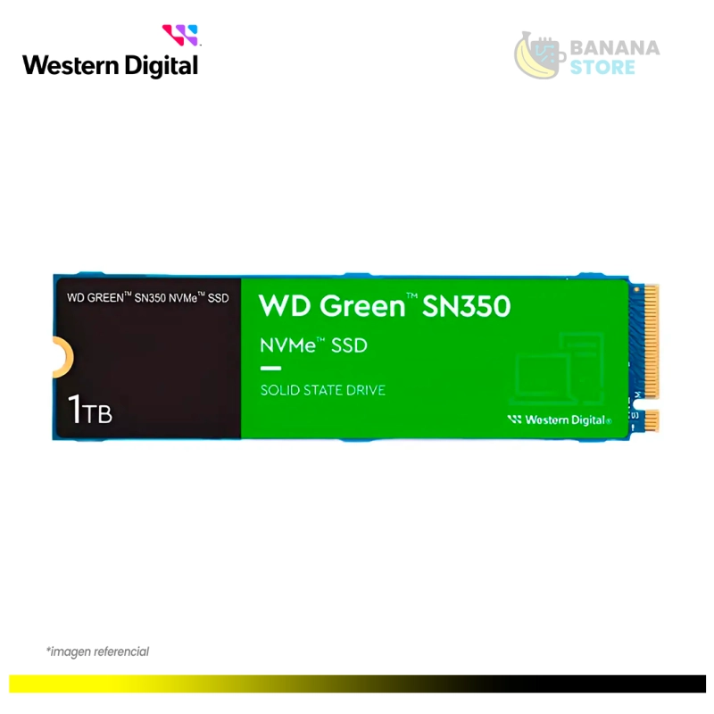 UNIDAD ESTADO SOLDIO WESTER DIGITAL 1TB 1000GB SN350 NVME M.2 3200 MB/S PCI 4.0