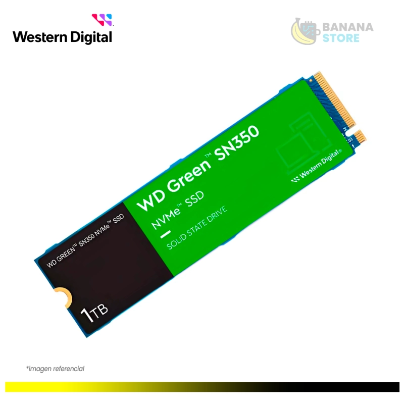 UNIDAD ESTADO SOLDIO WESTER DIGITAL 1TB 1000GB SN350 NVME M.2 3200 MB/S PCI 4.0