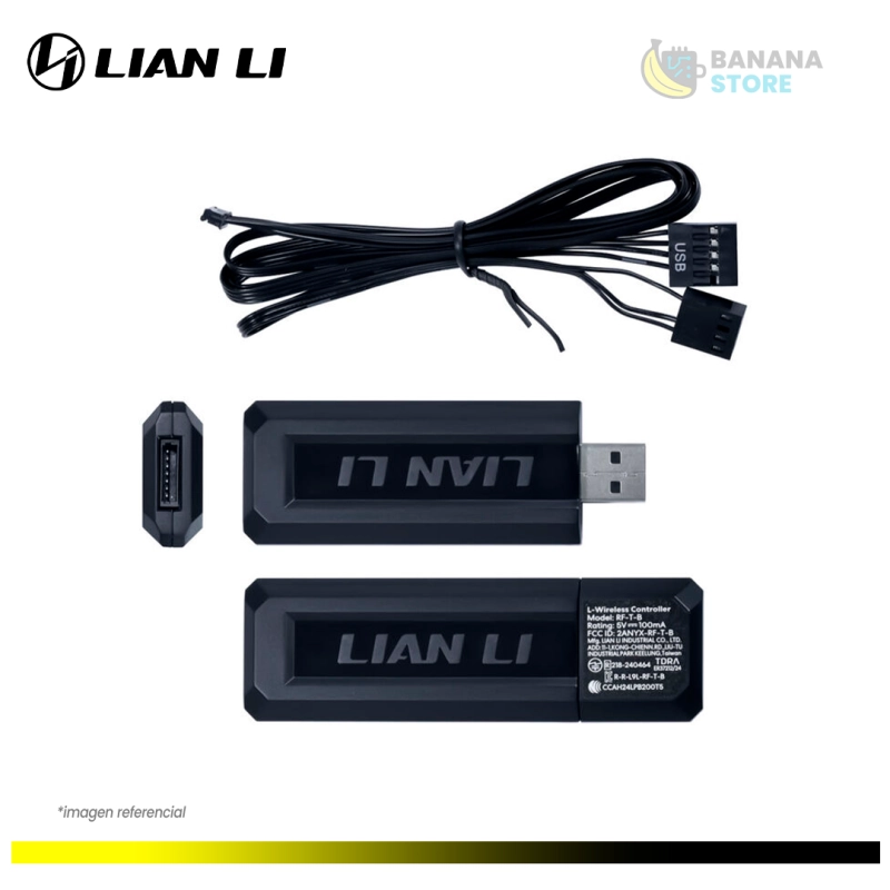 VENTILADOR LIAN LI UNIFAN SL-INF WIRELESS 120 ARGB REVERSE BLADE FAN BLACK L-WIRELESS SYNC