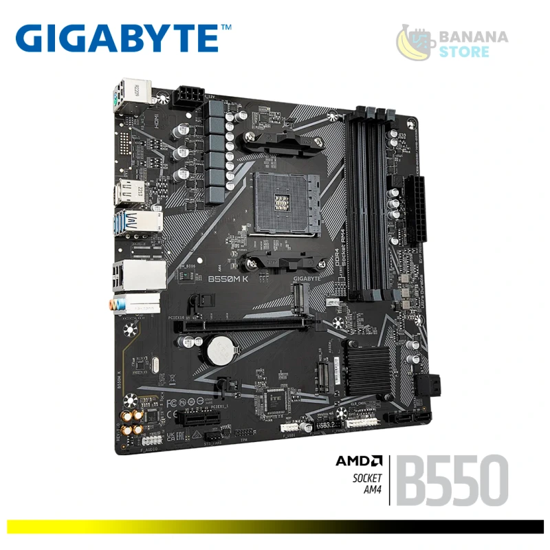 PLACA MADRE GIGABYTE B550M K M.ATX DDR4 AMD AM4