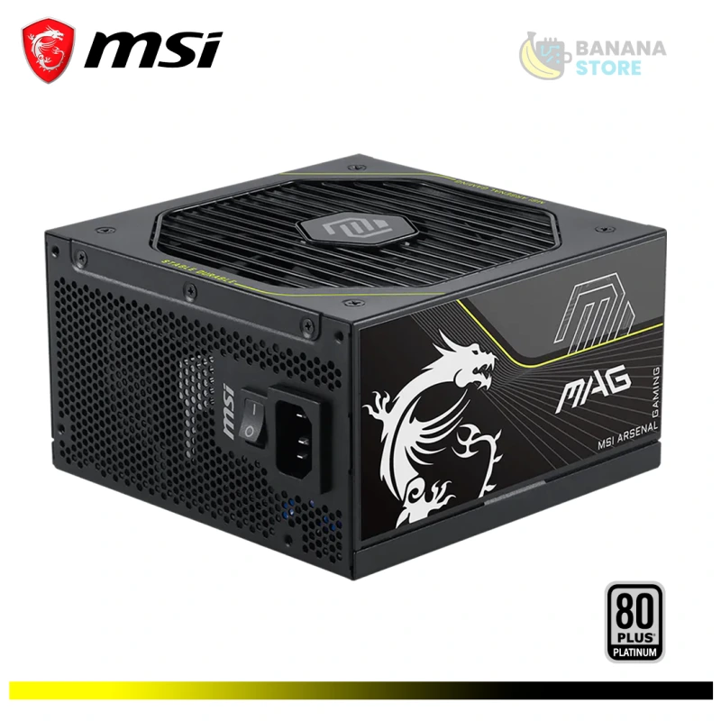 FUENTE DE PODER 1200W MAG 1200W A1200PLS MSI 80 PLUS PLATINIUM PCI5.1  FULL MODULAR ATX
