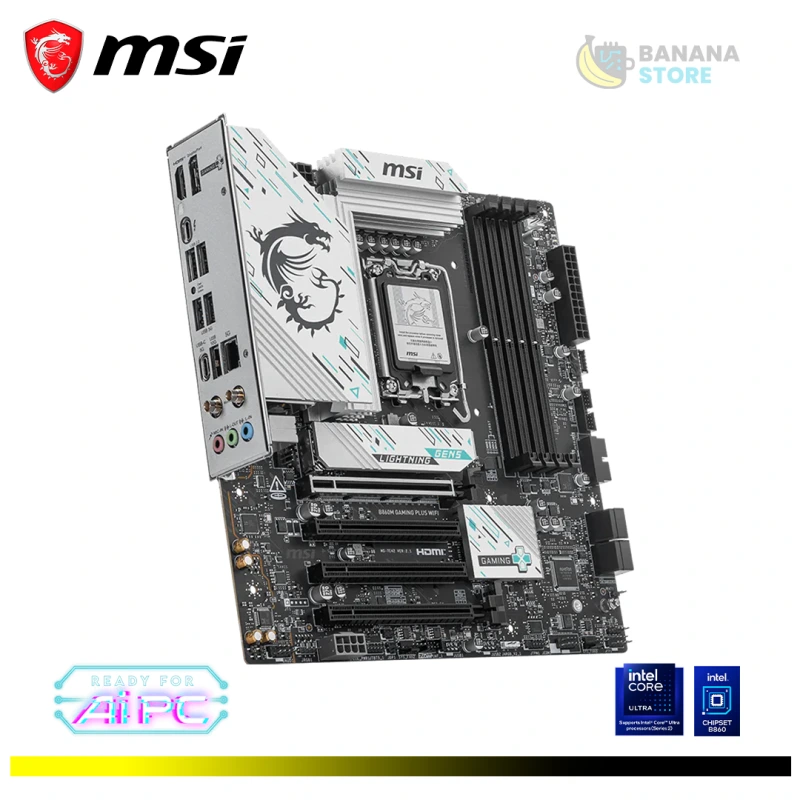 PLACA MADRE B860M MSI GAMING PLUS WIFI DDR5