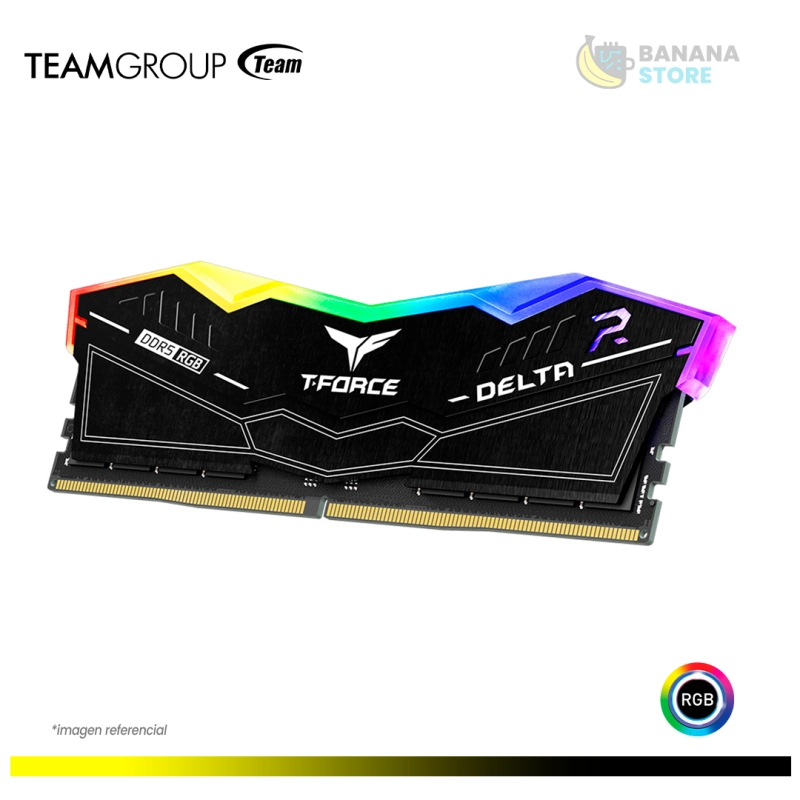 MEMORIA RAM TEAM GROUP DELTA R RGB 16GB 2X8 6000 MHZ CL38 DDR5 AMD/INTEL