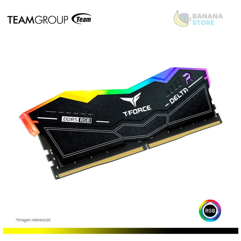MEMORIA RAM TEAM GROUP DELTA R RGB 16GB 2X8 6000 MHZ CL38 DDR5 AMD/INTEL