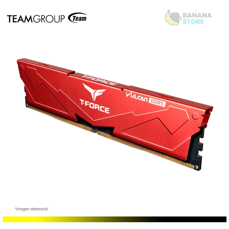MEMORIA RAM TEAM GROUP VULCAN Z RED 16GB 2X8 5200 MHZ CL36 DDR5 AMD/INTEL