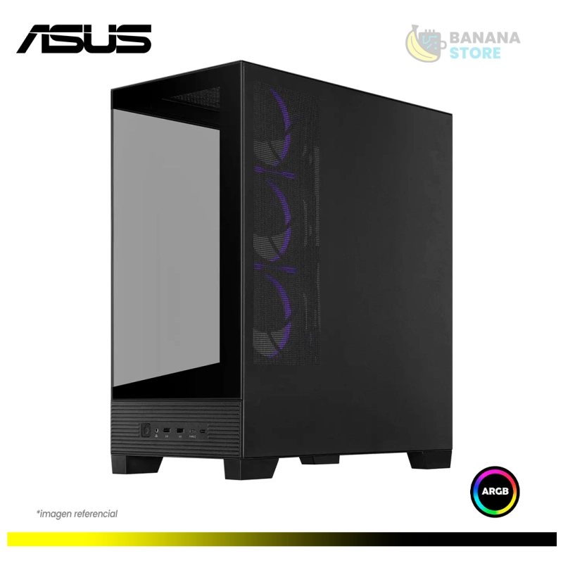 CASE ASUS A31 PLUS BLACK MID TOWER 4 FAN ARGB