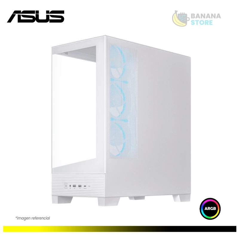 CASE ASUS A31 PLUS WHITE MID TOWER 4 FAN ARGB