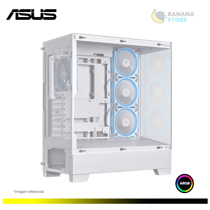 CASE ASUS A31 PLUS WHITE MID TOWER 4 FAN ARGB