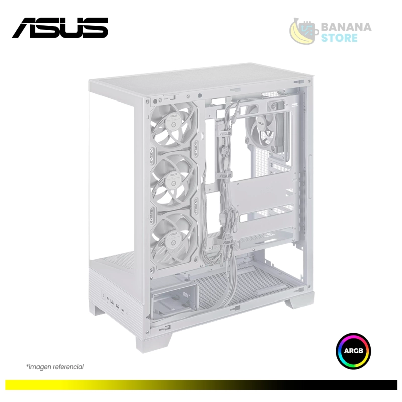 CASE ASUS A31 PLUS WHITE MID TOWER 4 FAN ARGB