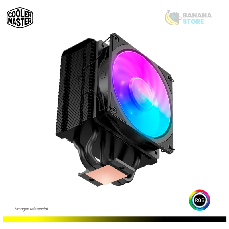 REFRIGERACION AIRE DISIPADOR TORRE HYPER 212 RGB BLACK EDITION COOLER MASTER INTEL/AMD