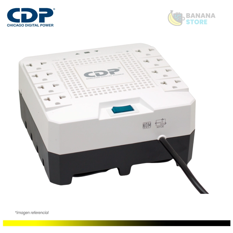 ESTABILIZADOR CDP R-AVR1808I 1800VA/1000W 8 TOMAS (R-AVR1808I)