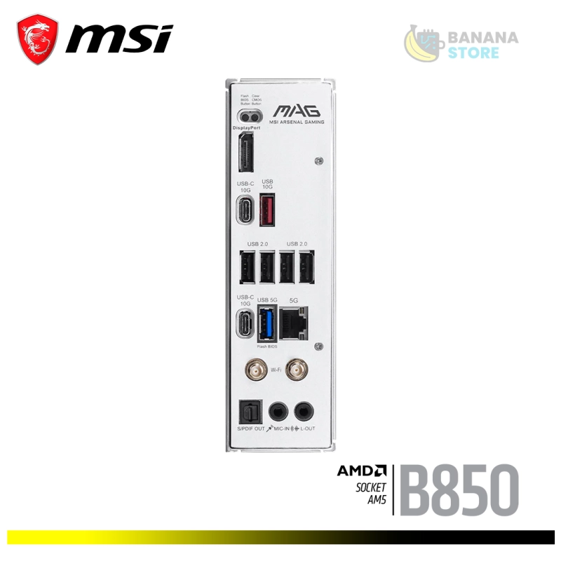 PLACA MADRE B850 MSI MAX GAMING WIFI W AM5 ATX WHITE