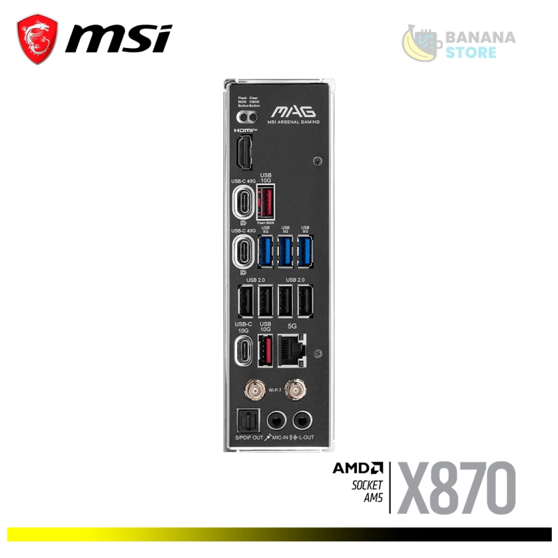PLACA MADRE X870 MSI MAG TOMAHAWK WIFI ATX AM5