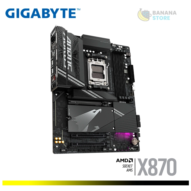 PLACA MADRE X870 GIGABYTE AORUS ELITE WIFI7 ATX AM5 BLACK