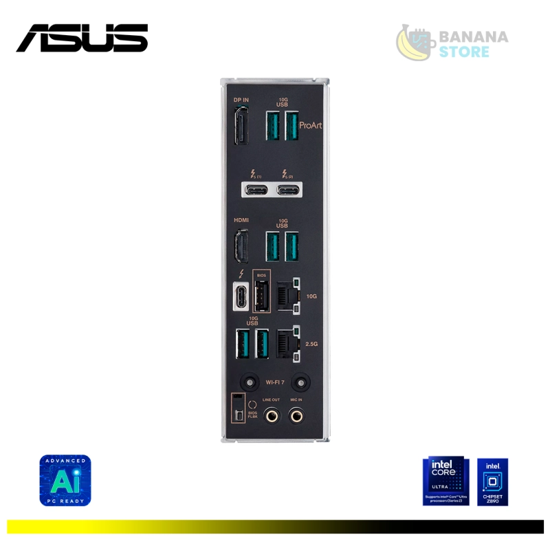PLACA MADRE ASUS PROART Z890-CREATOR WIFI LGA 1851 INTEL Z890 DDR5 WIFI BLUETOOTH USB 20GB ATX