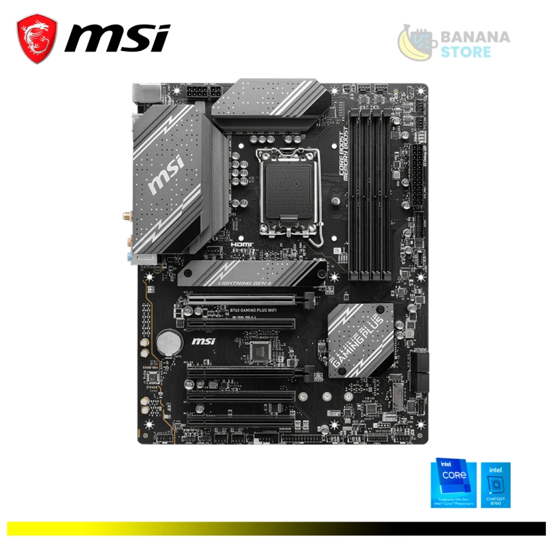 PLACA MADRE B760 MSI GAMING PLUS WIFI ATX LGA DDR5