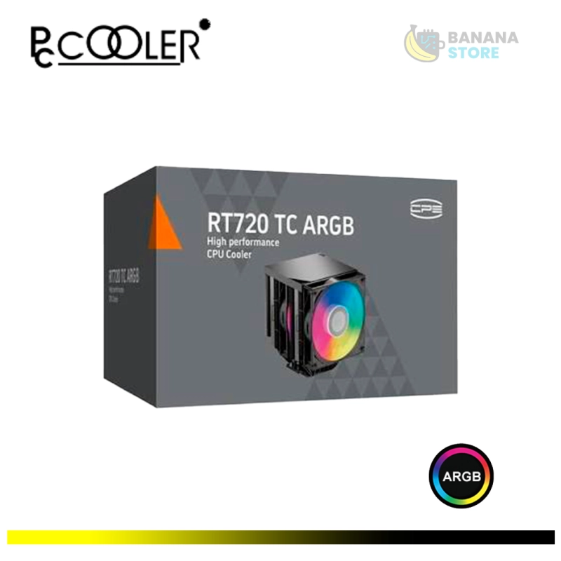 REFRIGERACION AIRE TORRE PCCOOLER CPS RT720 TC ARGB BLACK AMD/INTEL