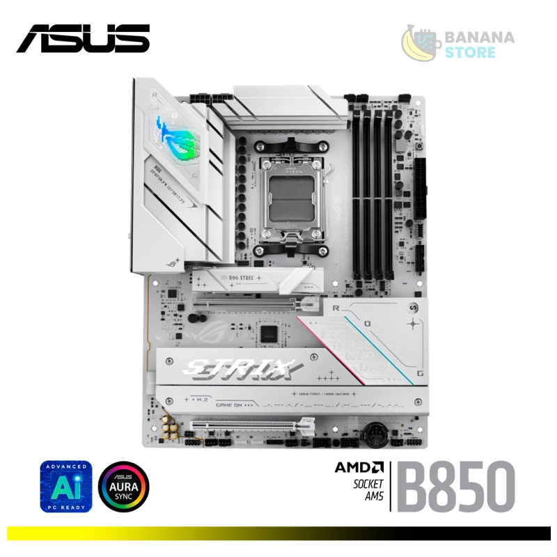 PLACA MADRE B850-A ASUS ROG STRIX GAMING WIFI WHITE AM5 ATX