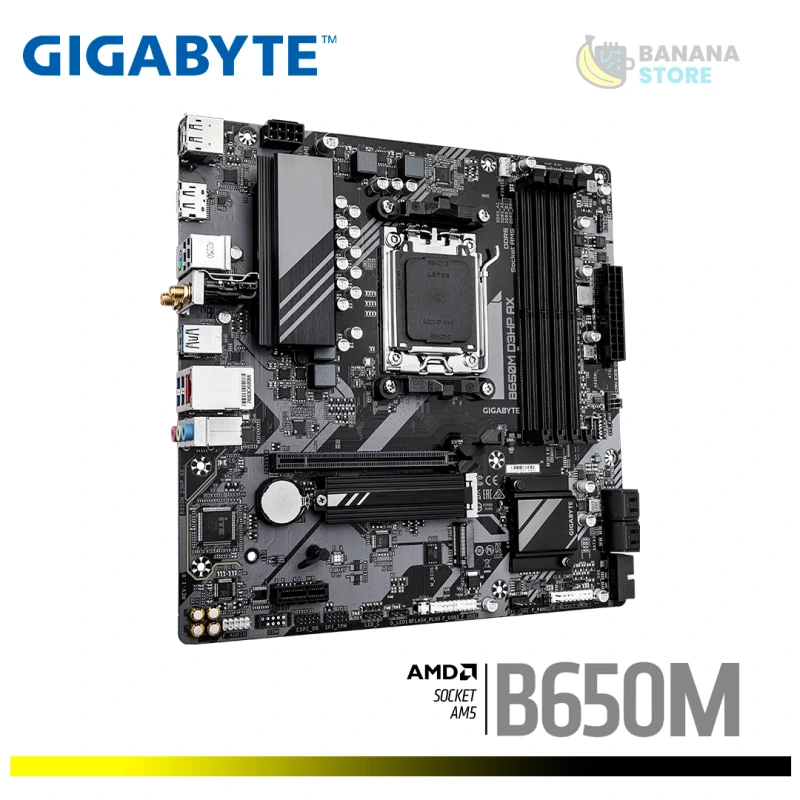 PLACA MADRE B650M GIGABYTE DS3HP AX WIFI AM5 M-ATX