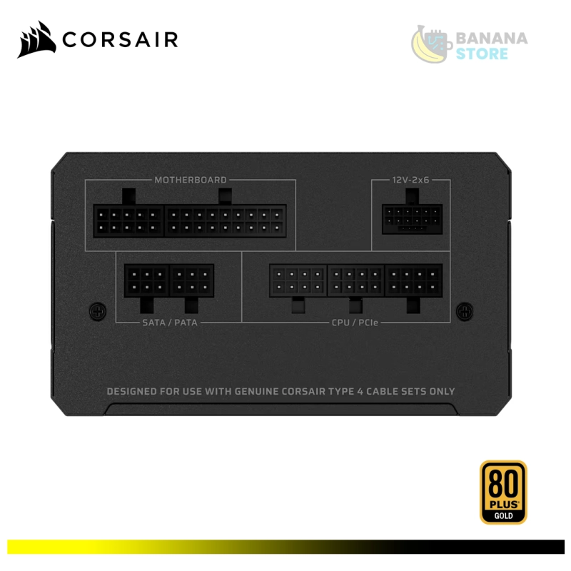 FUENTE DE PODER 750W CORSAIR RM750E 80 PLUS GOLD FULL MODULAR ATX 3.1 PCLE 5.1