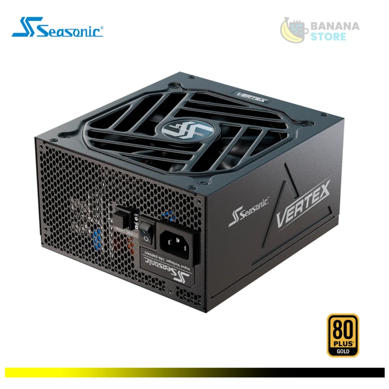 FUENTE DE PODER 1200W SEASONIC GX-1200W VERTEX CYBENETICS 80 PLUS GOLD ATX 3.1 PCLE 5.0 MODULAR BLACK