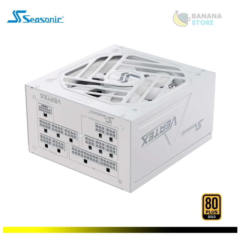 FUENTE DE PODER 1200W SEASONIC GX-1200W VERTEX CYBENETICS 80 PLUS GOLD ATX 3.1 PCLE 5.0 MODULAR WHITE