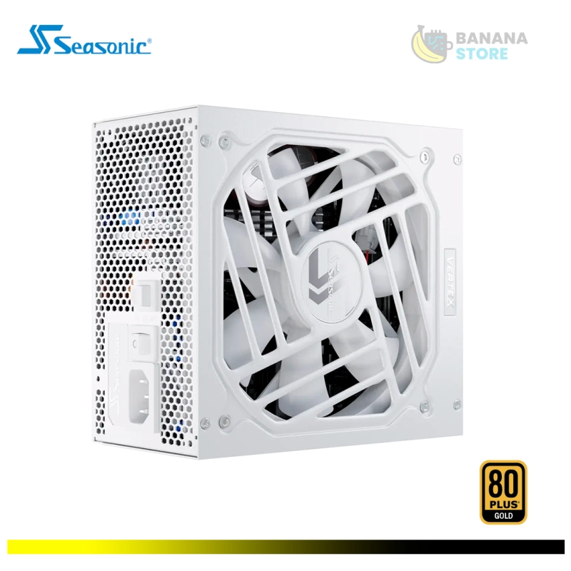 FUENTE DE PODER 1200W SEASONIC GX-1200W VERTEX CYBENETICS 80 PLUS GOLD ATX 3.1 PCLE 5.0 MODULAR WHITE