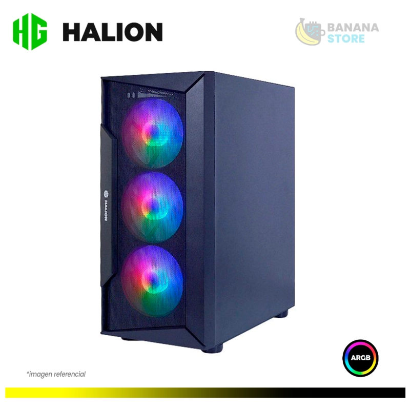 CASE HALION MARTE CR28 4F RGB MESH C/F 500W REAL ATX