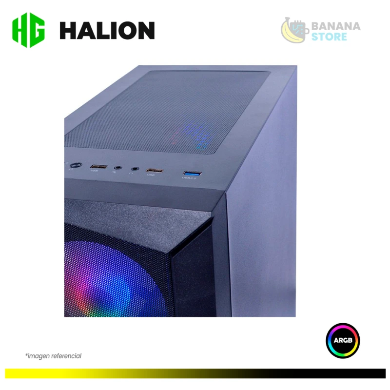 CASE HALION MARTE CR28 4F RGB MESH C/F 500W REAL ATX