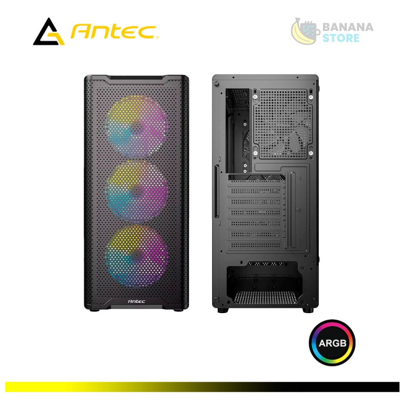 CASE ANTEC VX310 4 FANS ARGB  MESH BLACK