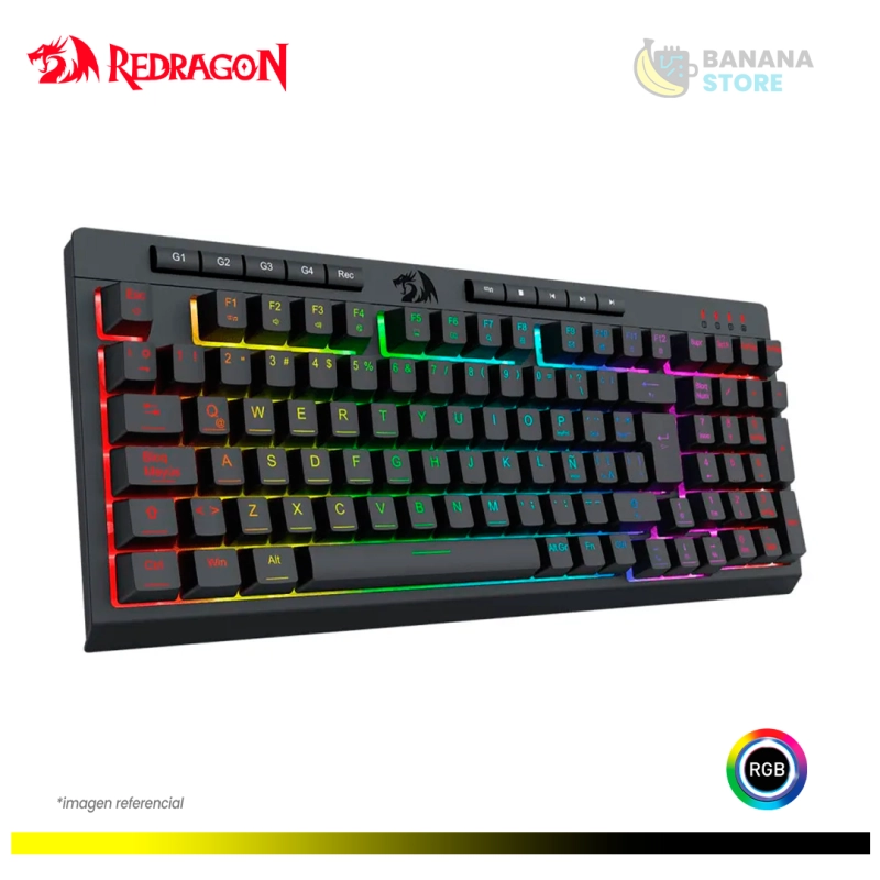 COMBO REDRAGON 4 EN 1 S147-SP TECLADO K515 + MS M724 + HS H211 + PAD P016