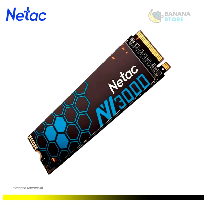 ALMACENAMIENTO SSD M.2 NVME 1TB NETAC PCIE GEN3X4  3,100 MB/S
