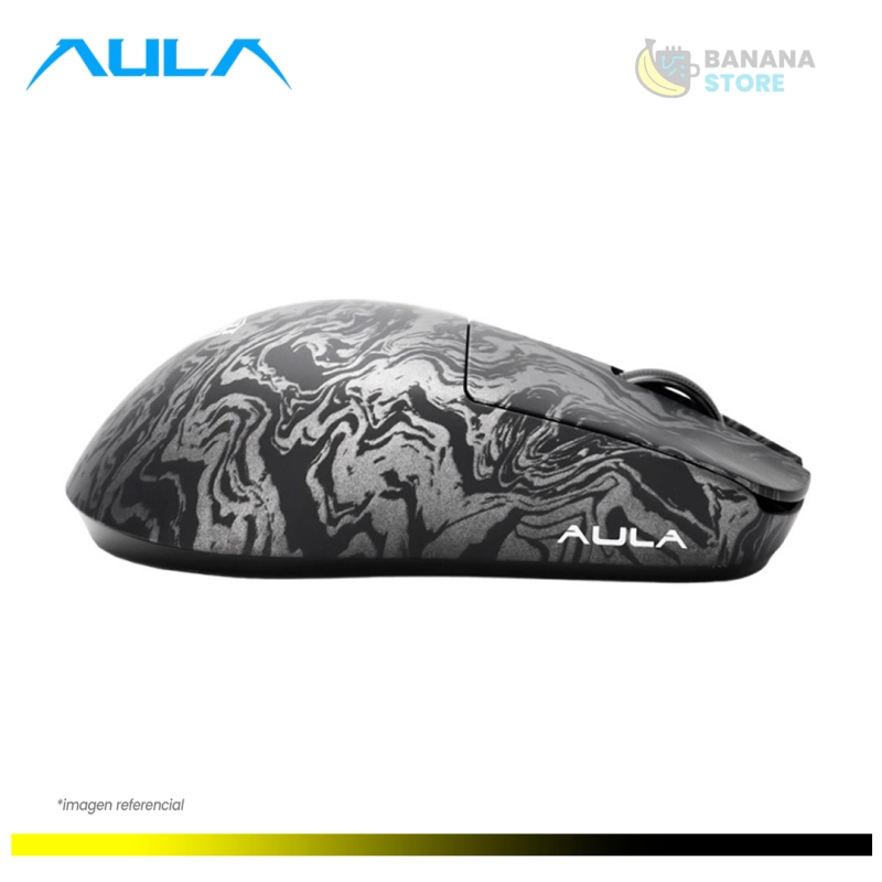 MOUSE AULA X9 MAX INALAMBRICO TRIMODO BLACK 8KHZ 26K DPI