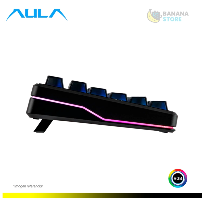 TECLADO MECANICO AULA F87 PRO V2 INALAMBRICO TRIMODO INGLES BLACK FROSTED TRANSPARENT - X3 SWITCH