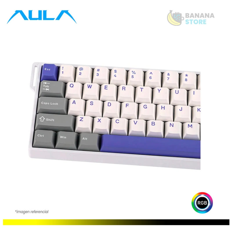 TECLADO AULA WIN60HE MAX CABLEADO GREY/WHITE/BLUE - WING CHUN MAGNETIC SWITCH