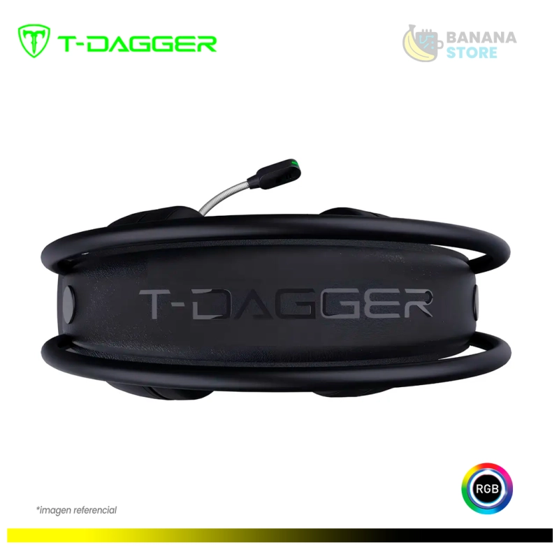 AURICULARES T-DAGGER SONA T-RGH304 BLACK RGB 7.1